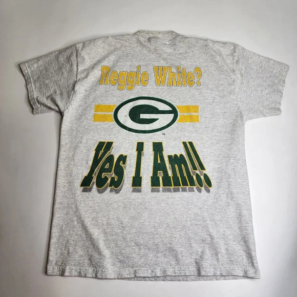 Vintage Reggie White Green Bay Packers Shirt Xplosion Caricature 1994 Size Large - Picture 11 of 14
